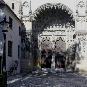 Marienportal (Südportal) des Domes in Augsburg im Jahre 2013